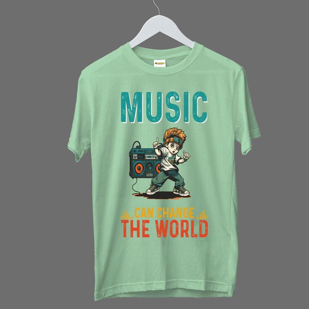 Music Can Change The World Cotton Tshirt
